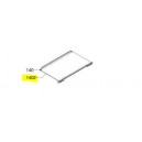 V-Zug tablar en verre smart 483 x 303 avec bande de d&eacute;coration acier inox r&eacute;frig&eacute;rateur