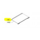 V-Zug tablar en verre smart 483 x 303 avec bande de d&eacute;coration acier inox r&eacute;frig&eacute;rateur